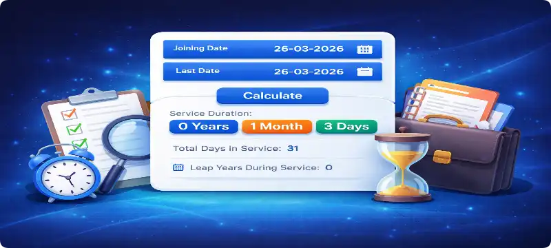 Service Duration Calculator